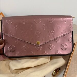 Louis Vuitton Rose Embossed Clutch